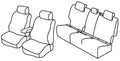 Set coprisedili Superior - Nocciola - compatibile per Volkswagen Golf VII Sportsvan (05/14>08/18) Comfortline, Trendline