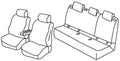 Set coprisedili Superior - Grigio/Nero - compatibile per Volkswagen ID.3 (08/20>)