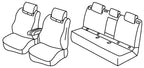 Set coprisedili Superior - Grigio/Nero - compatibile per Volkswagen ID.4 (11/20>) Pro Performance Business - Volkswagen ID.5 5p (12/21>) Pro Performance Business