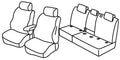 Set coprisedili Superior - Grigio/Nero - compatibile per Volkswagen Tiguan (05/16>11/23) Trendline, Comfortline