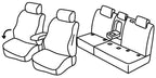 Set coprisedili Superior - Nero/Blu - compatibile per Volkswagen Tiguan (05/16>11/23) Comfortline