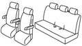 Set coprisedili Superior - Grigio/Nero - compatibile per Volkswagen Multivan T6 (08/15>12/19)