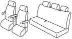 Set coprisedili Superior - Grigio/Nero - compatibile per Volkswagen Multivan T6.1 (01/20>12/24)