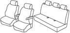 Set coprisedili Superior - Nero/Blu - compatibile per Volkswagen Crafter (01/17>)