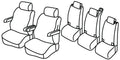 Set coprisedili Superior - Nocciola - compatibile per Volkswagen Multivan T7 (09/22>)