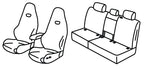 Set coprisedili Superior - Nero/Grigio - compatibile per Volkswagen Tayron (11/24>) R-Line, Hybrid