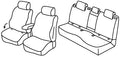 Set coprisedili Superior - Beige - compatibile per Volkswagen T-Roc (09/25>) Life