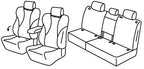 Set coprisedili Superior - Nero/Rosso - compatibile per Volkswagen Tayron (11/24>)
