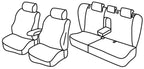Set coprisedili Superior - Nero/Grigio - compatibile per Volvo S40 (01/04>12/12)