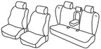 Set coprisedili Superior - Nero/Grigio - compatibile per Volvo S60 (10/00>08/10) - Volvo S80 (01/98>04/06)