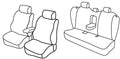 Set coprisedili Superior - Beige - compatibile per Volvo S80 (05/06>06/16)