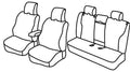 Set coprisedili Superior - Nero/Blu - compatibile per Volvo XC60 (11/08>04/17)