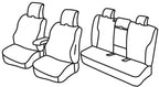 Set coprisedili Superior - Nero/Grigio - compatibile per Volvo V60 (11/10>04/13)