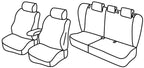 Set coprisedili Superior - Nero/Grigio - compatibile per Volvo S40 (01/04>12/12)