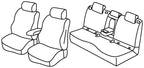 Set coprisedili Superior - Nero/Rosso - compatibile per Volvo XC40 (10/17>)