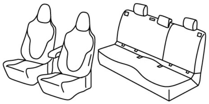 Set coprisedili Superior - Nero/Grigio - compatibile per Volvo EX30 (08/23>)
