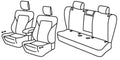 Set coprisedili Superior - Nocciola - compatibile per Volvo V60 (09/18>)