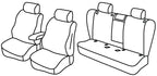 Set coprisedili Superior - Grigio/Nero - compatibile per Volvo V60 (09/18>)