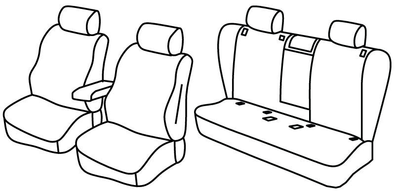 Set coprisedili Superior - Nocciola - compatibile per Volvo V60 (09/18>)
