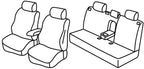 Set coprisedili Superior - Grigio/Nero - compatibile per Chevrolet Cruze 4p (03/09>09/15) J300