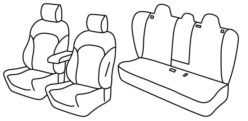 Set coprisedili Superior - Beige - compatibile per Tesla Model 3 4p (09/23>)