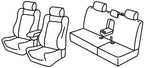 Set coprisedili Superior - Grigio/Nero - compatibile per Isuzu D-Max (12/20>02/23) Nitro Sport - Isuzu D-Max (12/24>) Nitro Sport