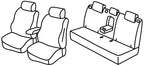 Set coprisedili Superior - Nero/Blu - compatibile per KG Mobility Korando (11/19>)