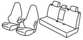 Set coprisedili Superior - Nocciola - compatibile per MG HS (04/21>08/23) EHS