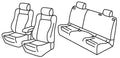 Set coprisedili Superior - Nocciola - compatibile per MG MG4 (09/22>) Comfort