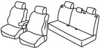 Set coprisedili Superior - Grigio/Nero - compatibile per MG ZS (11/24>) Hybrid+, Luxury