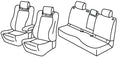 Set coprisedili Superior - Grigio/Nero - compatibile per Geely Starray EM-i Hybrid (09/25>)