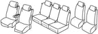 Set coprisedili Superior - Beige - compatibile per Citroen C4 Grand Picasso (10/13>05/18) Exclusive