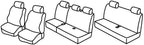 Set coprisedili Superior - Nero/Blu - compatibile per Dacia Logan MCV 5p (02/07>06/13)