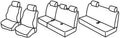 Set coprisedili Superior - Nocciola - compatibile per Dacia Logan MCV 5p (02/07>06/13)