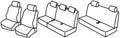 Set coprisedili Superior - Nocciola - compatibile per Dacia Logan MCV 5p (02/07>06/13)
