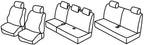 Set coprisedili Superior - Nero/Rosso - compatibile per Dacia Logan MCV 5p (02/07>06/13)