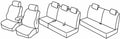 Set coprisedili Superior - Beige - compatibile per Dacia Lodgy (05/12>01/17)
