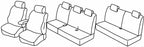 Set coprisedili Superior - Nero/Rosso - compatibile per Dacia Lodgy (05/12>01/17)