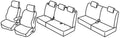 Set coprisedili Superior - Nocciola - compatibile per Dacia Jogger 5p (02/22>)