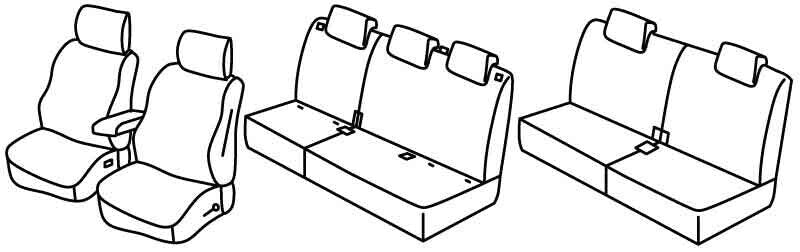 Set coprisedili Superior - Nocciola - compatibile per Dacia Jogger 5p (02/22>)