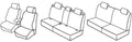 Set coprisedili Superior - Beige - compatibile per Hyundai Santa Fe (03/06>09/12)