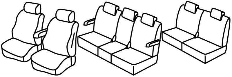 Set coprisedili Superior - Nocciola - compatibile per Mazda 5 5p (08/05>10/10)