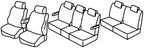 Set coprisedili Superior - Nero/Blu - compatibile per Mazda 5 5p (08/05>10/10)