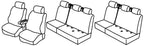Set coprisedili Superior - Nocciola - compatibile per Mercedes Classe V (03/14>) - Mercedes Vito (01/15>)