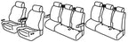 Set coprisedili Superior - Nero/Grigio - compatibile per Mercedes Vito (01/15>)