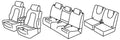 Set coprisedili Superior - Nocciola - compatibile per Mercedes GLB (06/23>01/26)