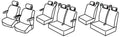 Set coprisedili Superior - Nocciola - compatibile per Mercedes Viano (09/03>02/14)