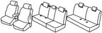 Set coprisedili Superior - Nocciola - compatibile per Nissan Qashqai+2 (09/08>01/14)