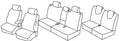 Set coprisedili Superior - Nocciola - compatibile per Nissan X-Trail (06/14>09/22)