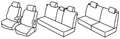 Set coprisedili Superior - Nero/Grigio - compatibile per Opel Zafira (09/05>10/11) - Opel Zafira One (11/11>07/15)